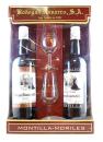 2 Flaschen Montilla mit 2 Gläsern